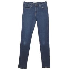 Levis 711 Skinny Womens 28 (28x30.5) Jeans Mid Rise Blue Stretch Denim